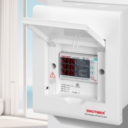 Releu trifazic SINOTIMER, siguranta digitala de protectie tensiune trifazic 80A, recuperare automata, STVP936V-80A